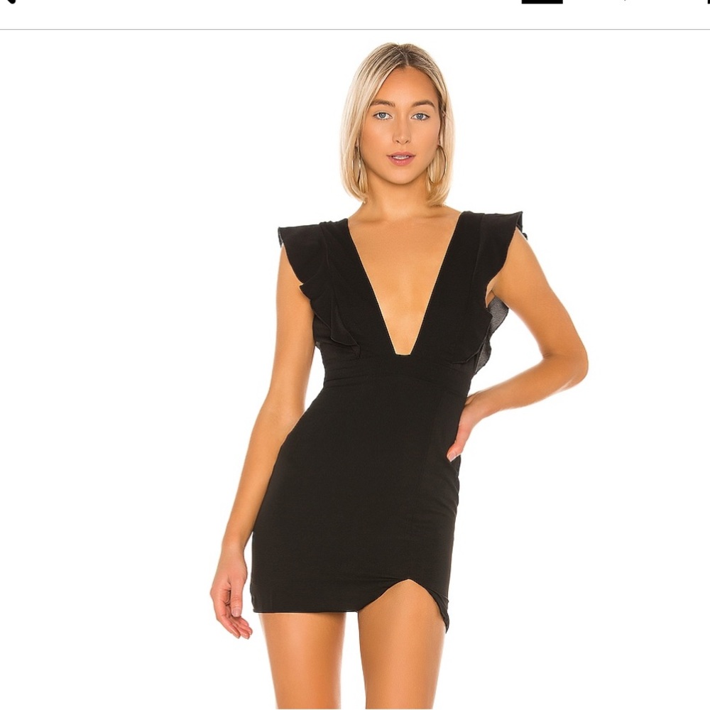 Superdown Harlow mini dress black